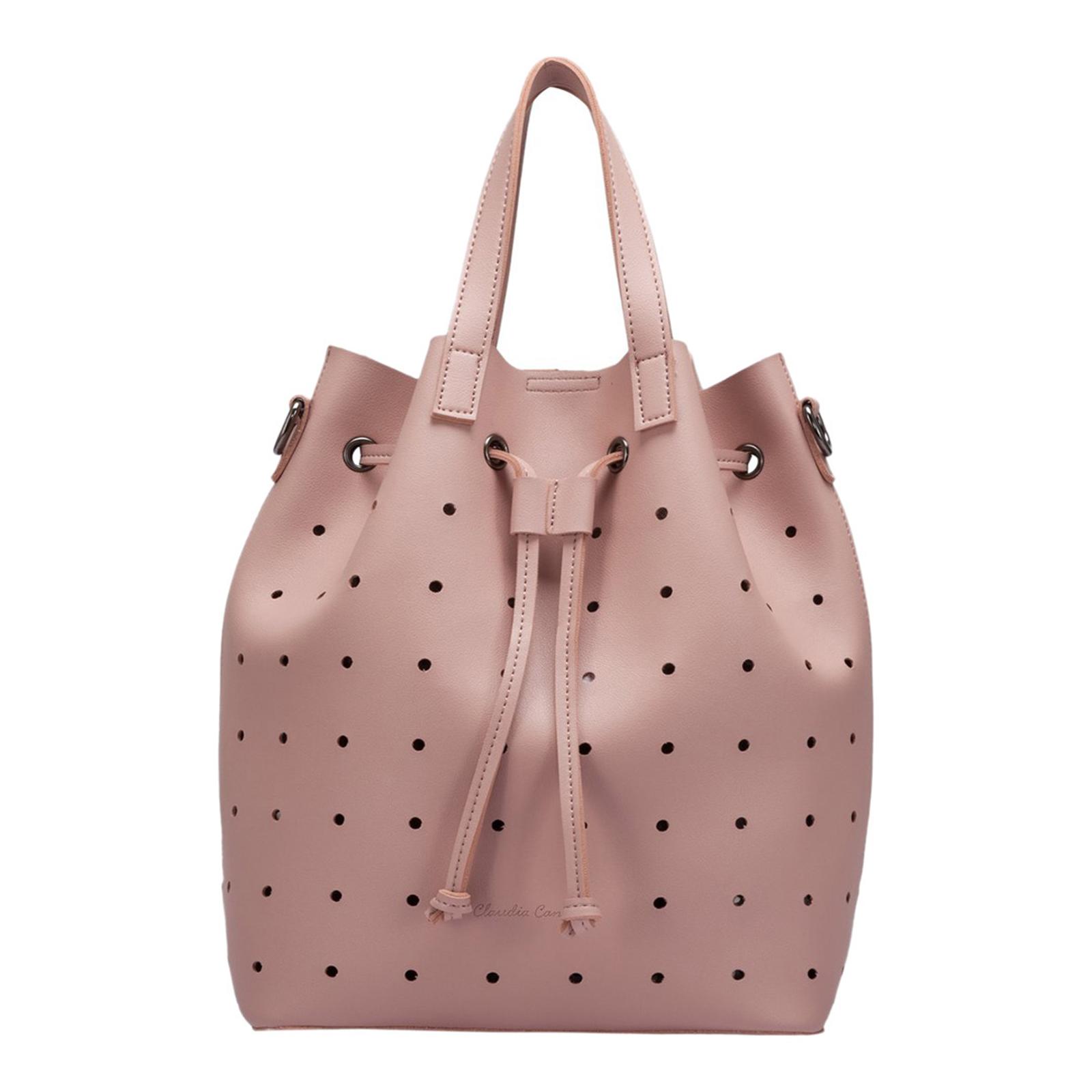 Pink Gaya Laser Cut Bucket Bag - BrandAlley