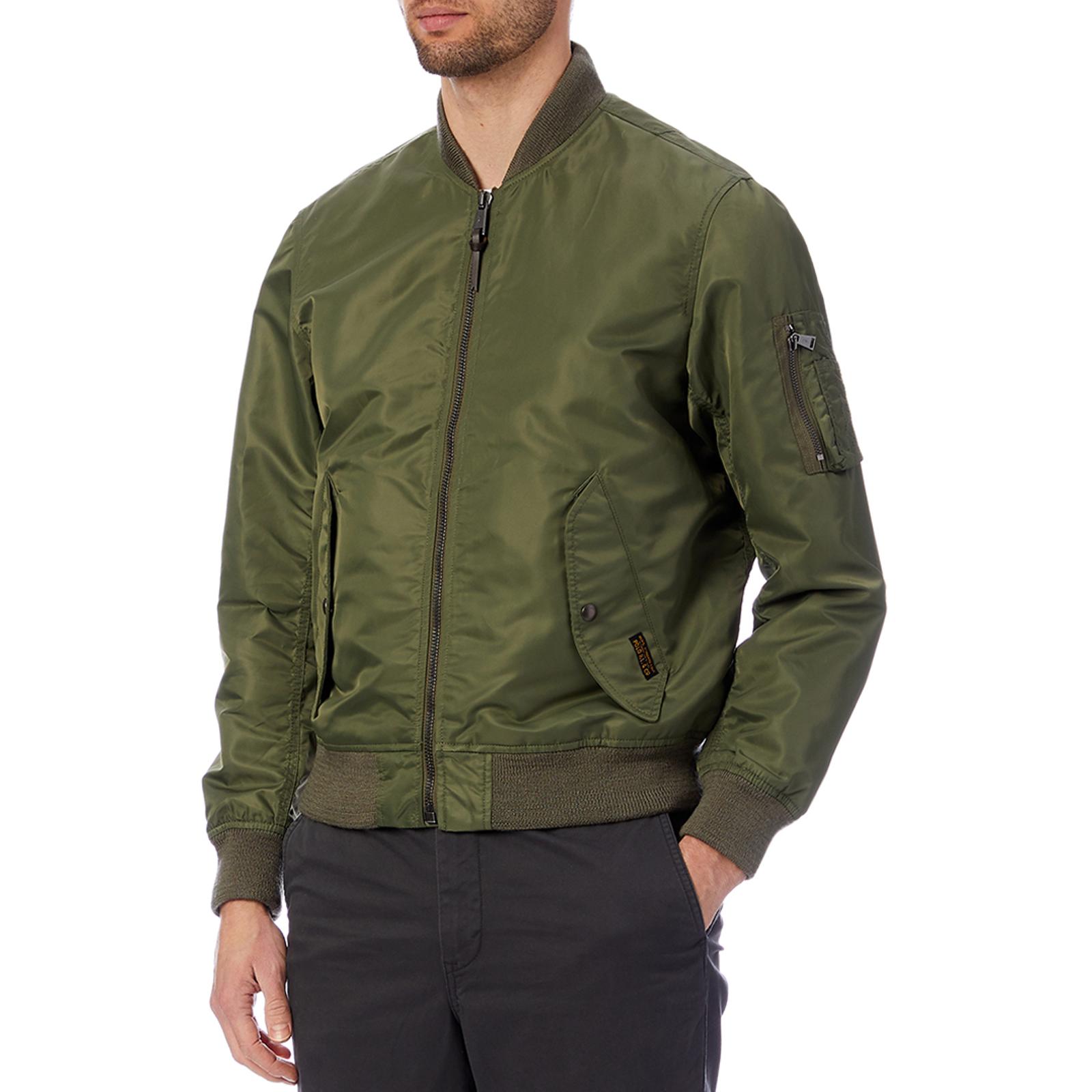 Khaki Military Bomber Jacket BrandAlley