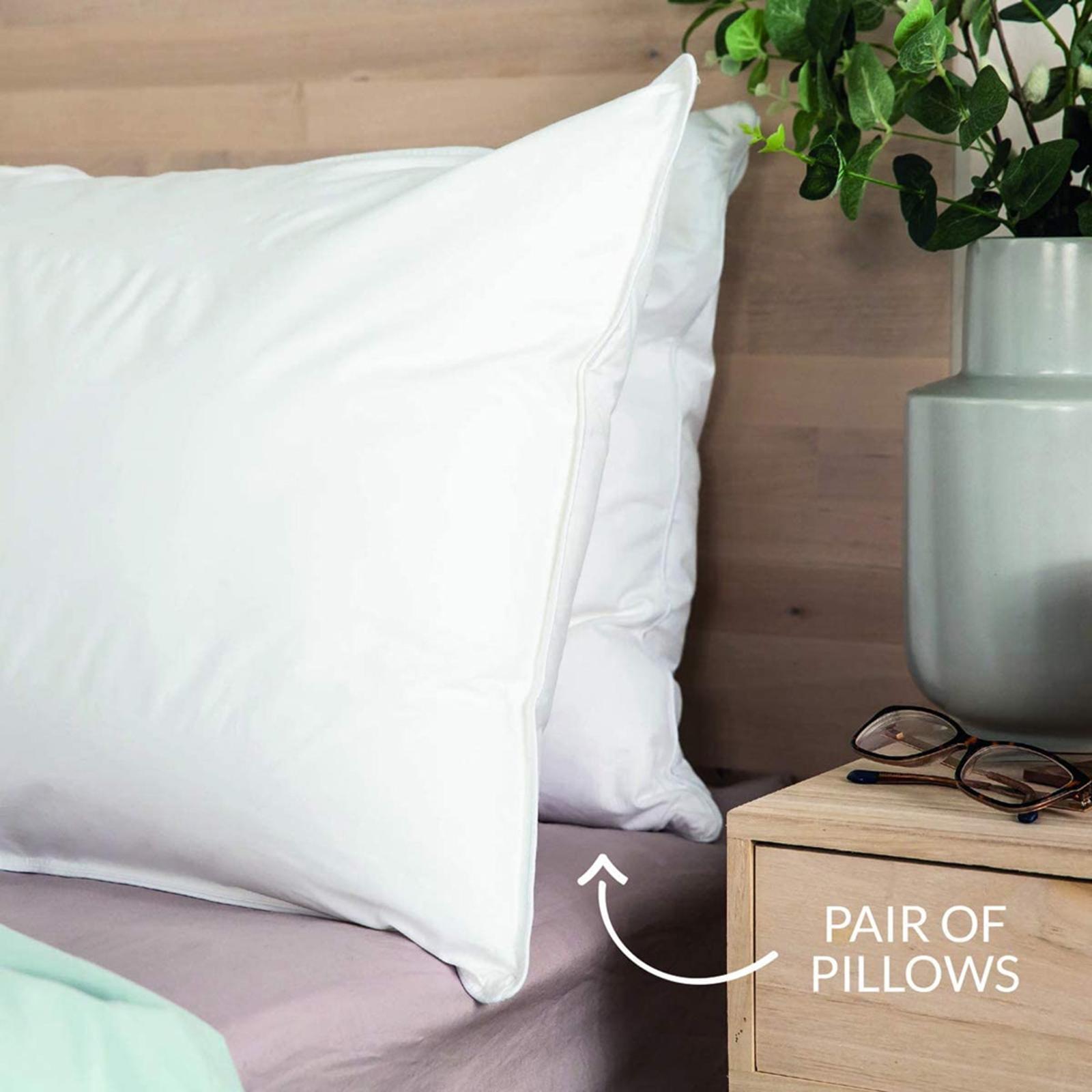 Goose Feather And Down Pillow, Medium Support, 2 Pack BrandAlley