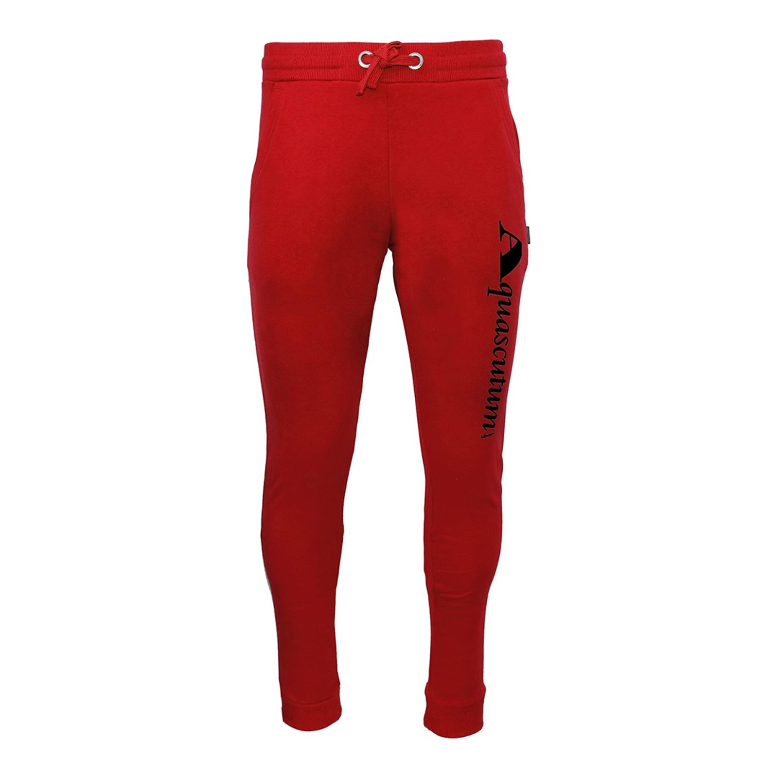 Red Classic Logo Cotton Joggers - BrandAlley