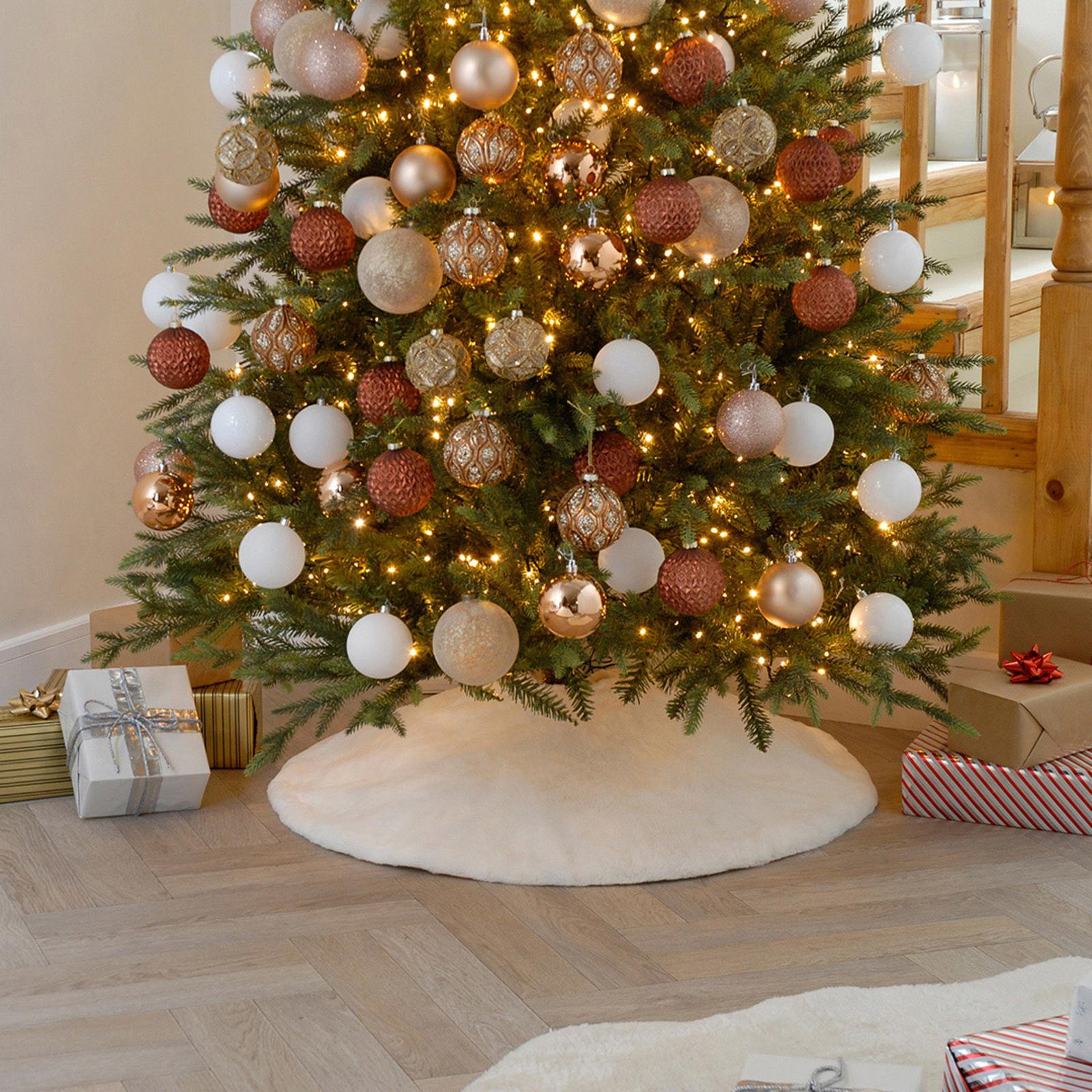 White Faux Fur Tree Skirt 90cm BrandAlley