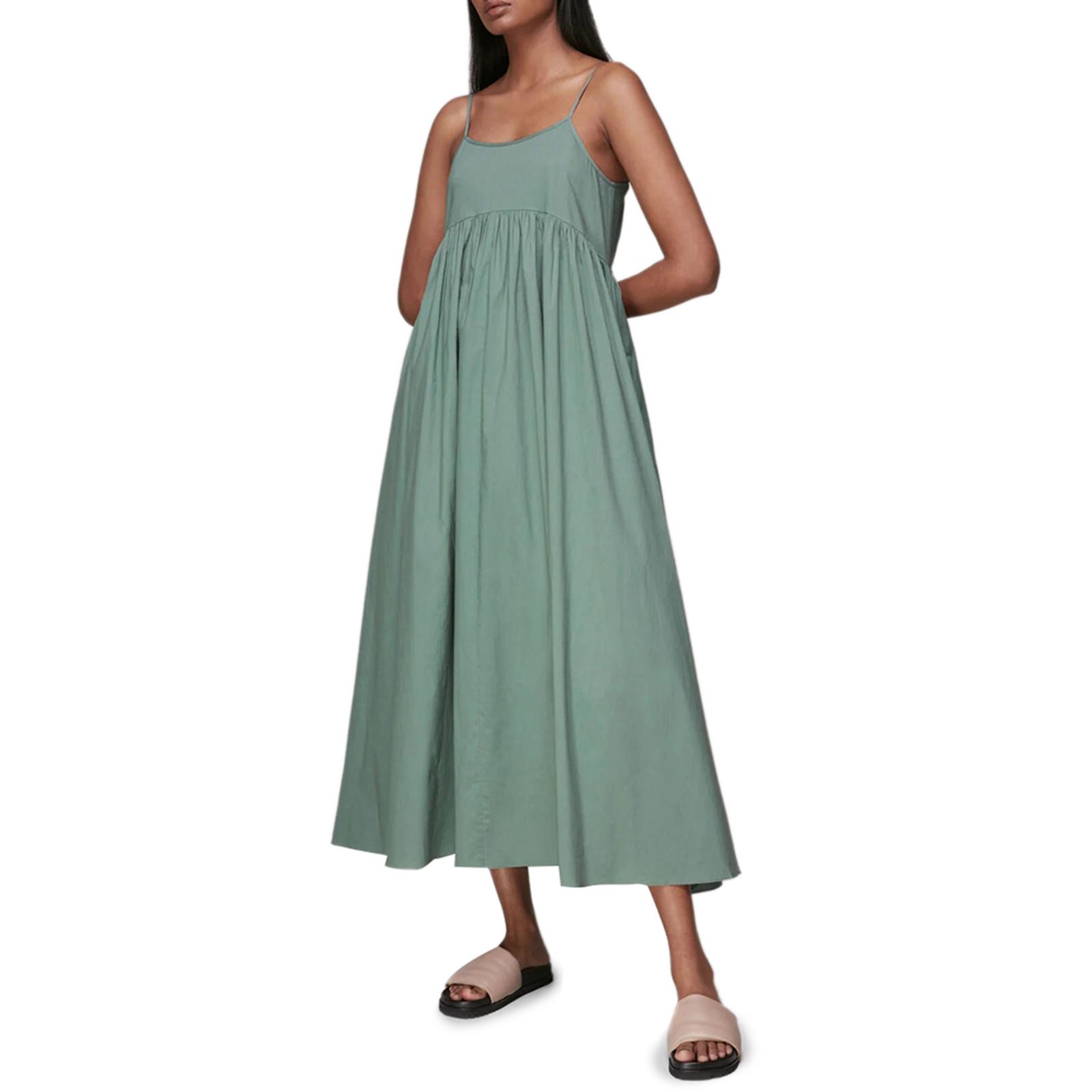 Turquoise Camilla Cotton Midi Dress - BrandAlley