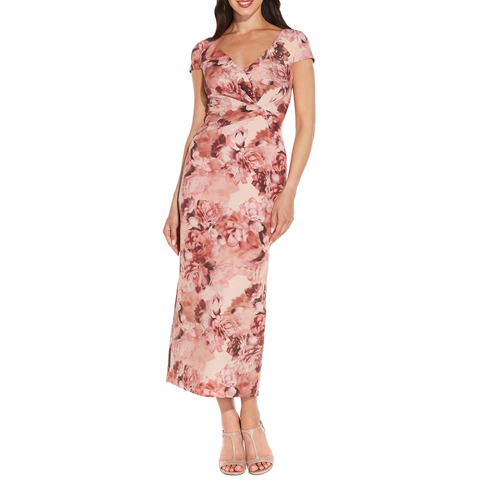 Pink Floral Midi Dress BrandAlley