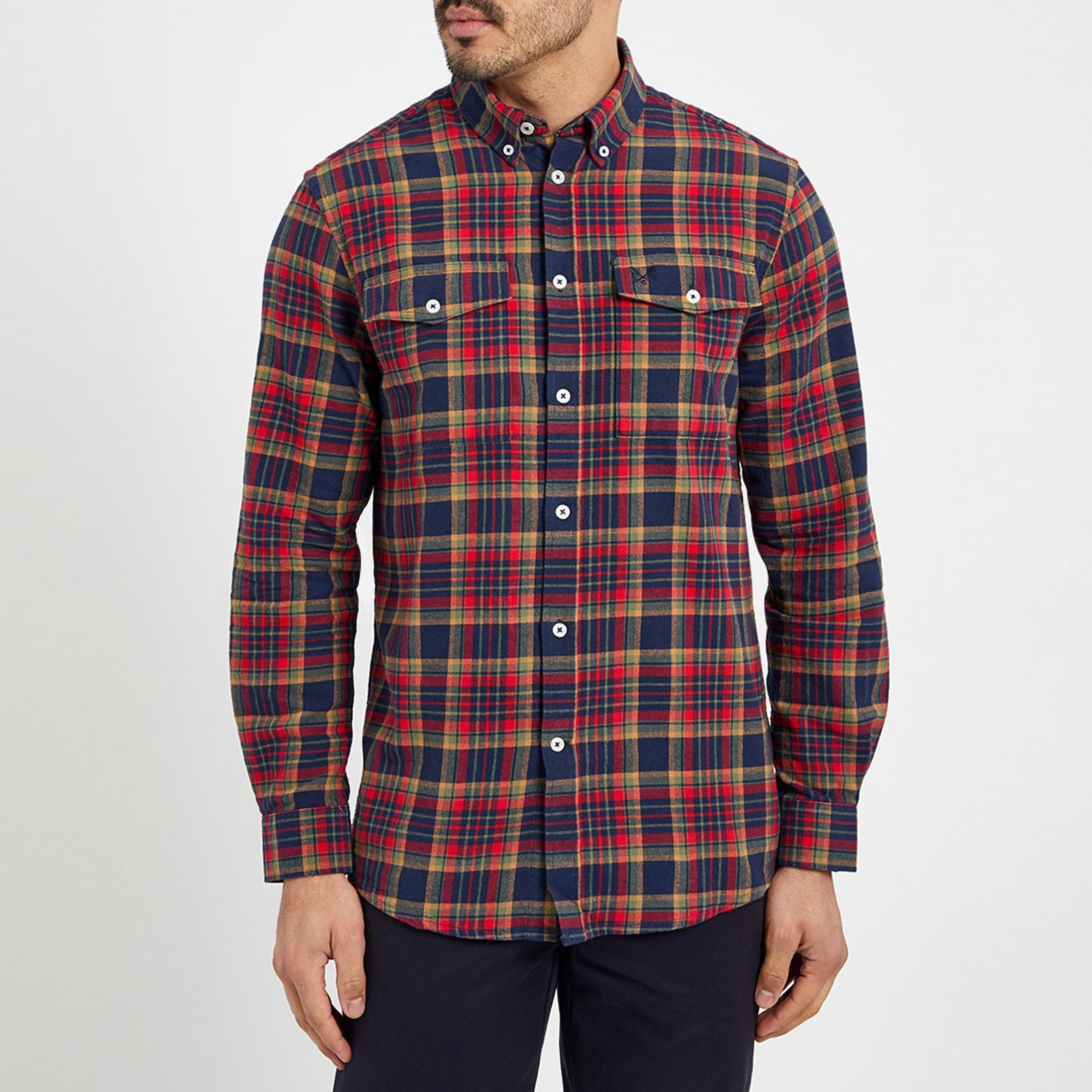 Checked Brushed Cotton Shirt - BrandAlley