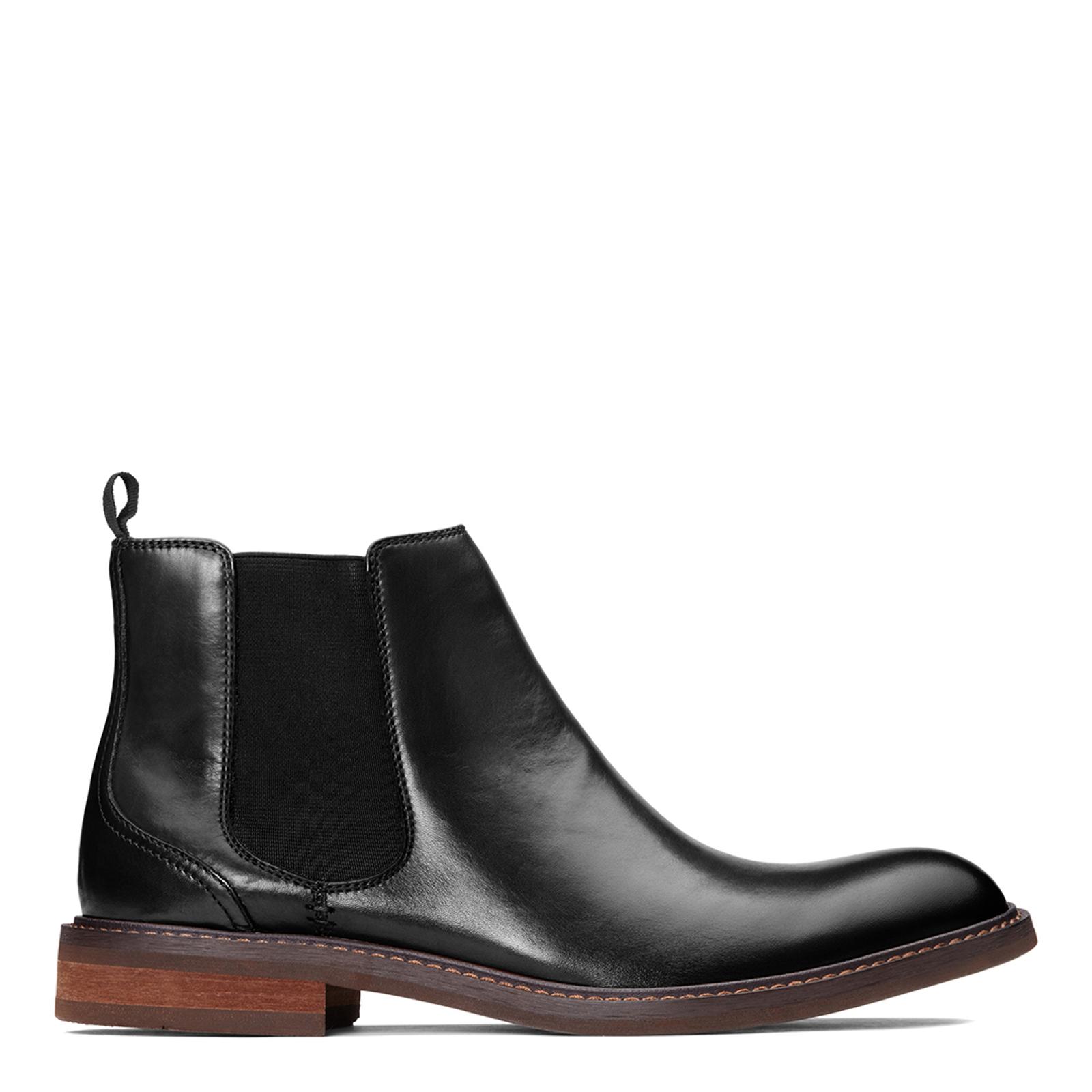 Black Kingsley Leather Boots - BrandAlley