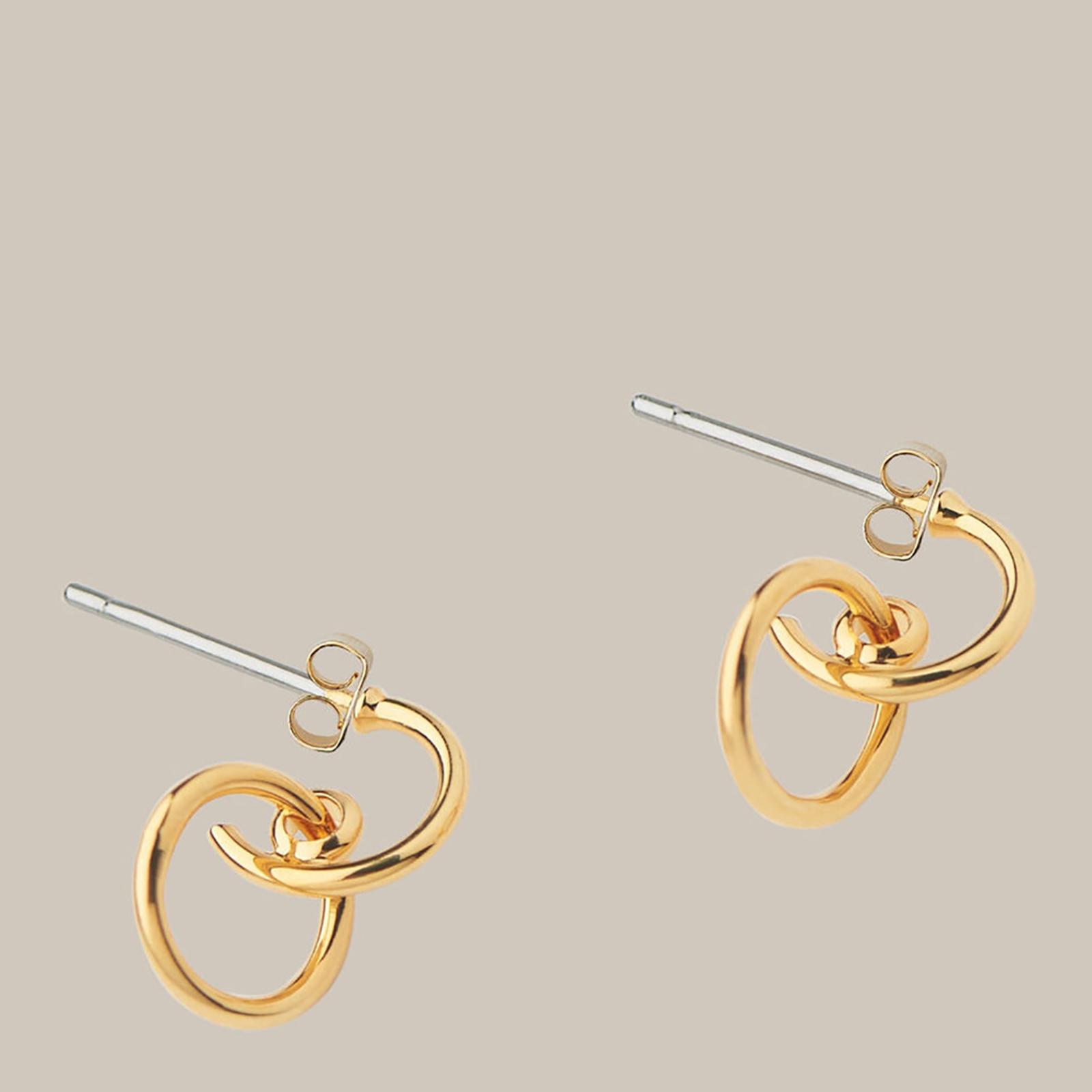 Gold Link Earrings BrandAlley