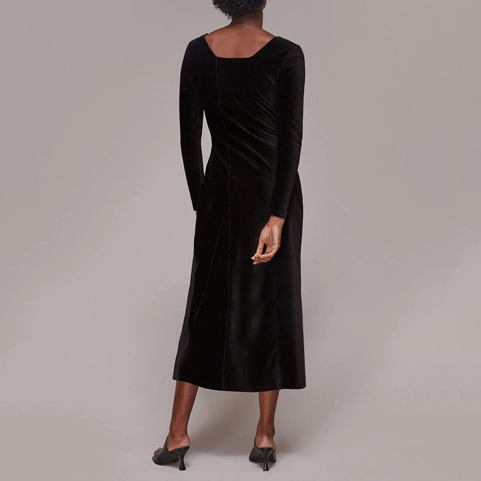Black Cord Midi Dress BrandAlley