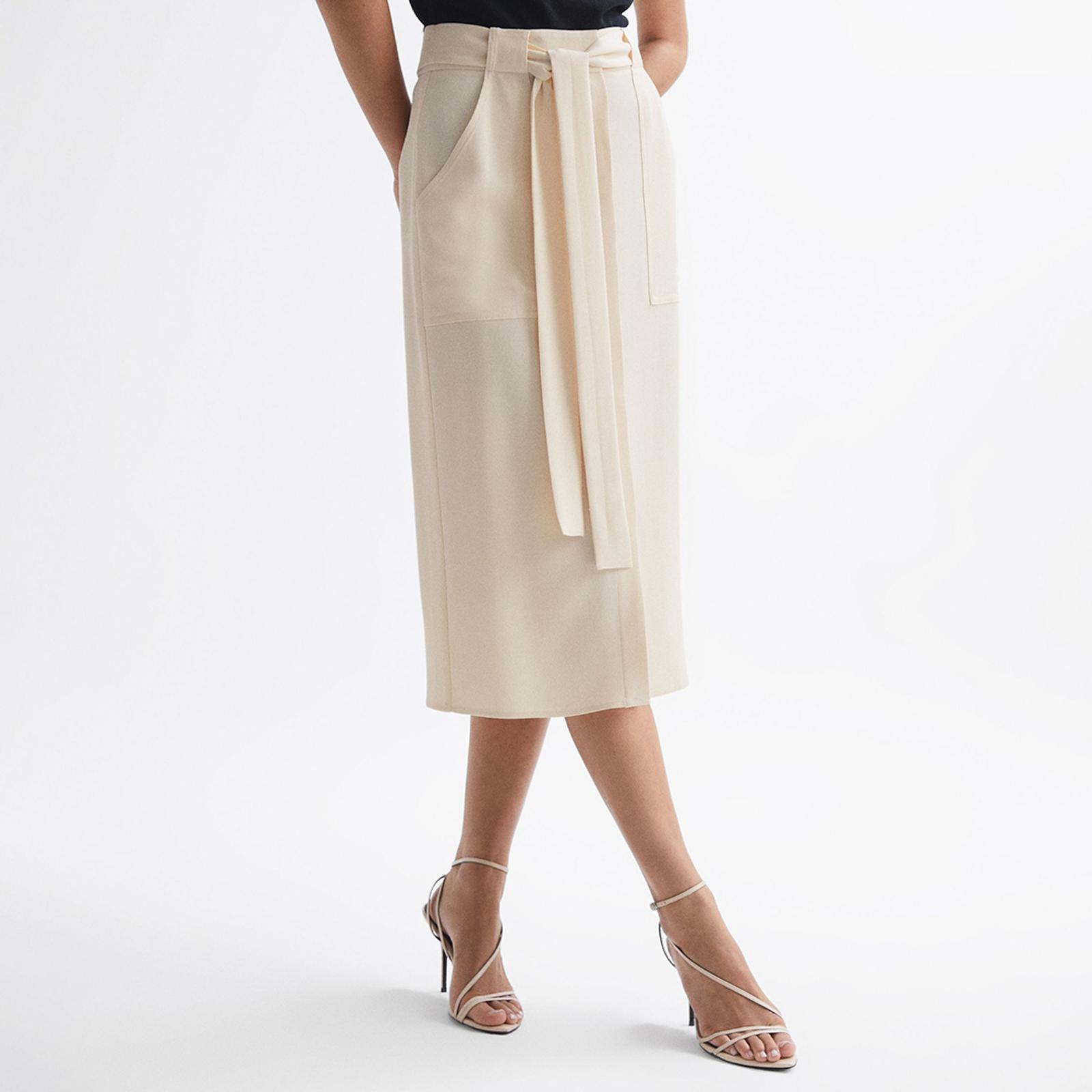 Cream Dani Slip Skirt BrandAlley