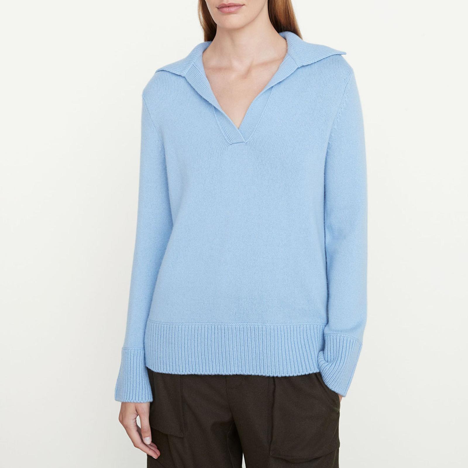 Blue Collared Cashmere Blend Jumper BrandAlley