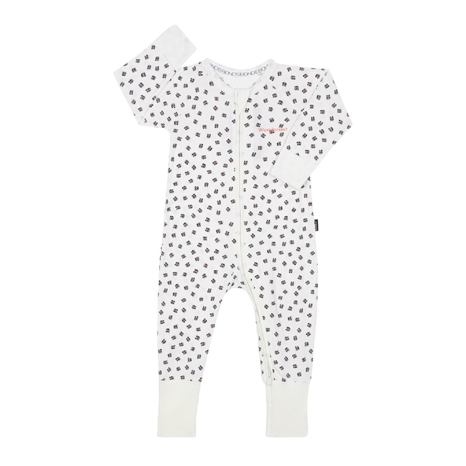 White Baby Printed Sleepsuit - BrandAlley