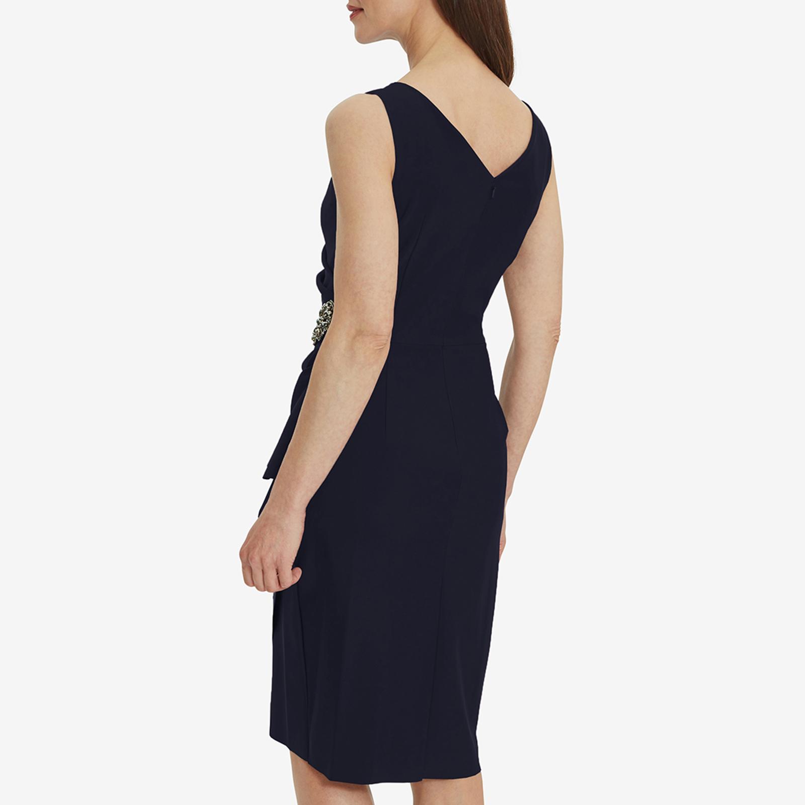 Navy Sherry Beaded Wrap Dress BrandAlley