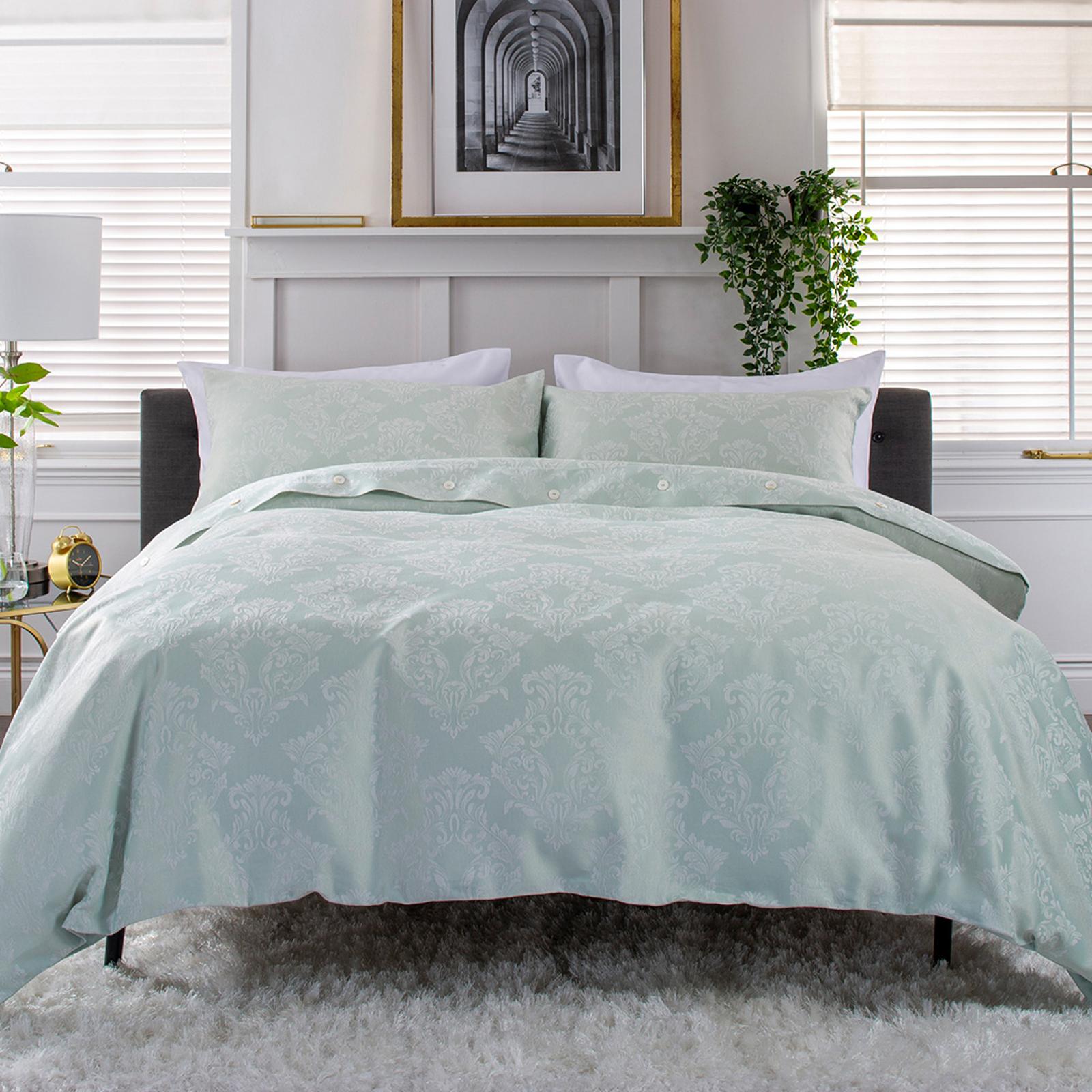 Versailles Super King Duvet Set, Duckegg / Ecru BrandAlley