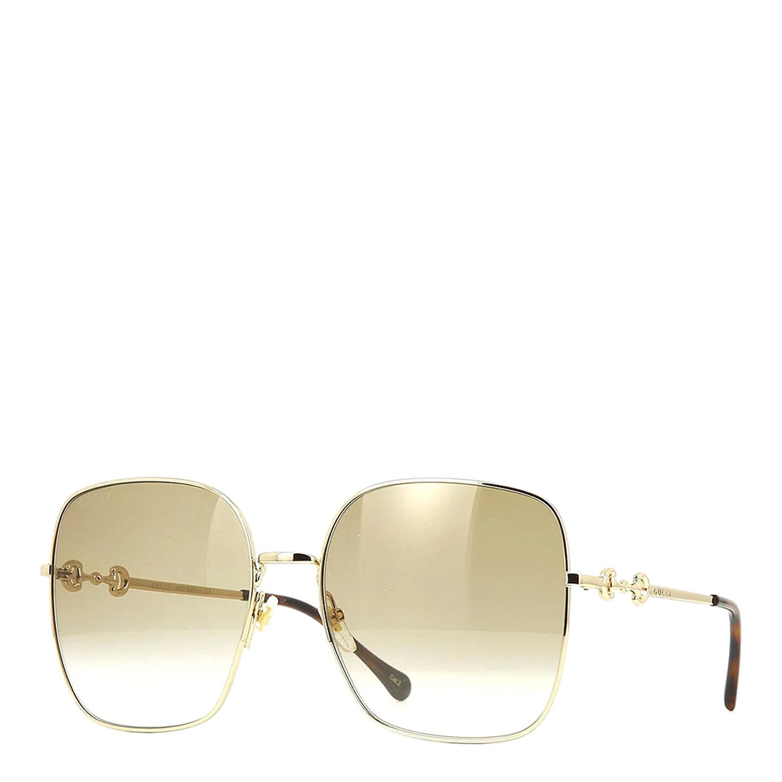Women's Brown & Gold Gucci Sunglasses 61mm - BrandAlley
