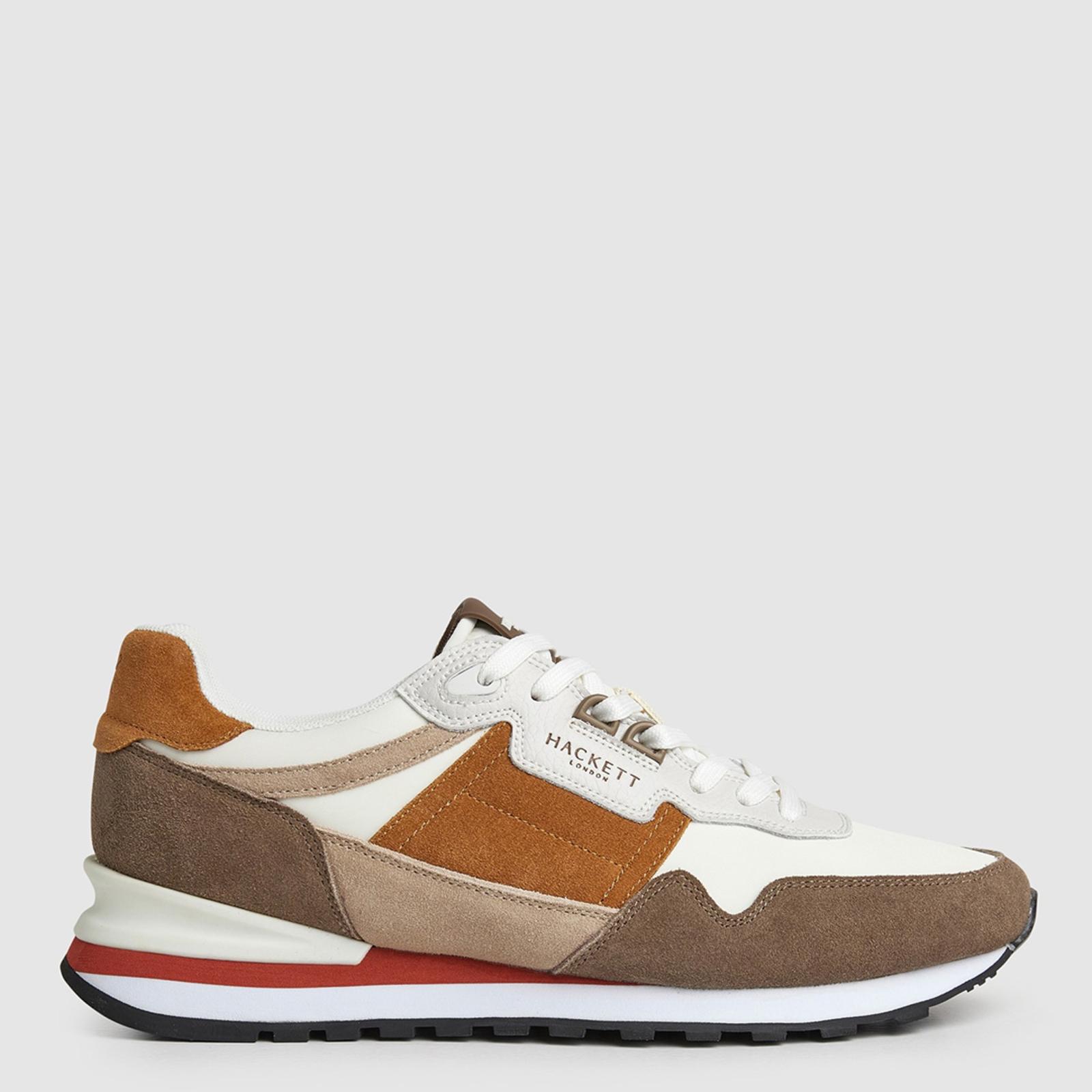 Camel Telfor Suede Leather Trainers - BrandAlley