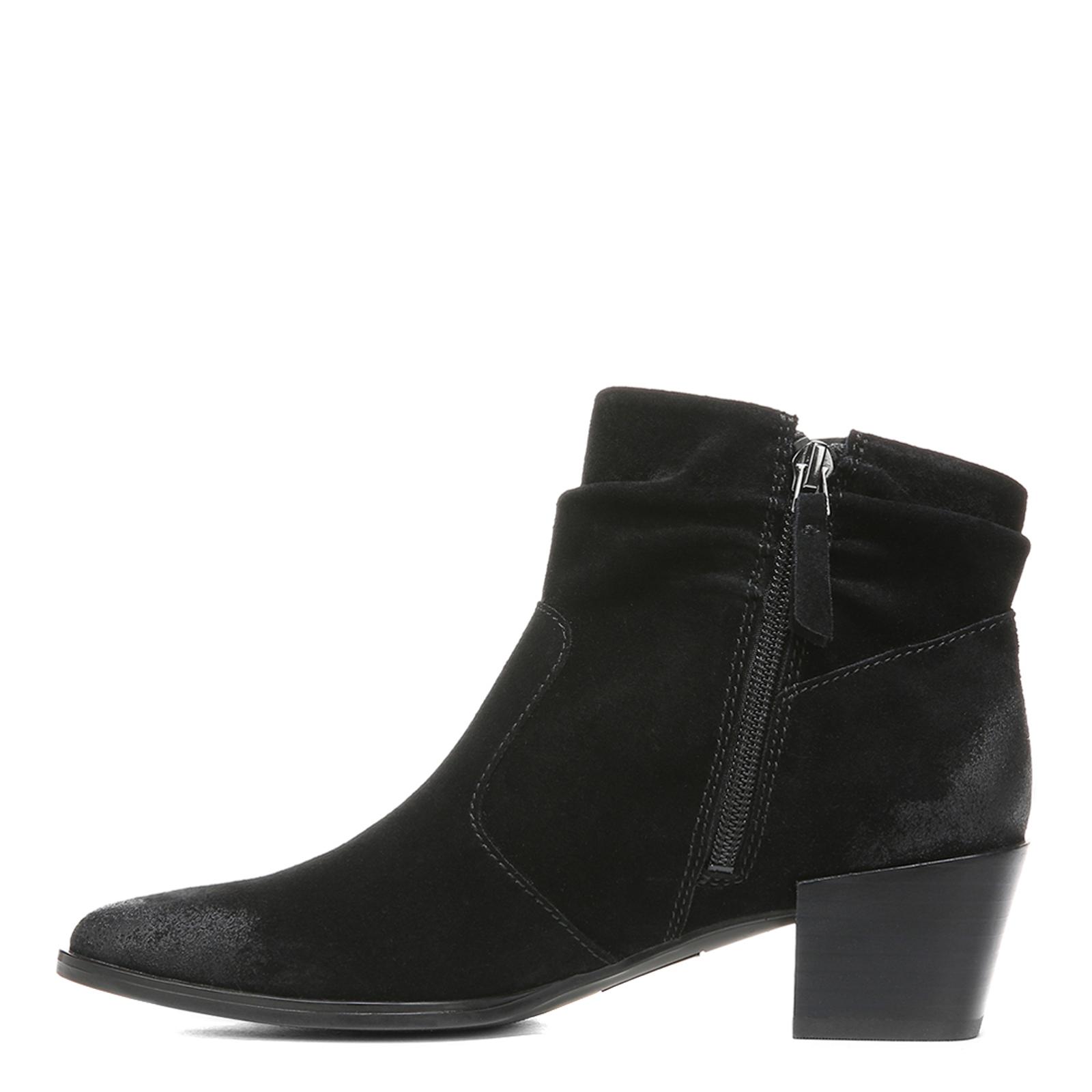 Black Gina Suede Ankle Boot - BrandAlley