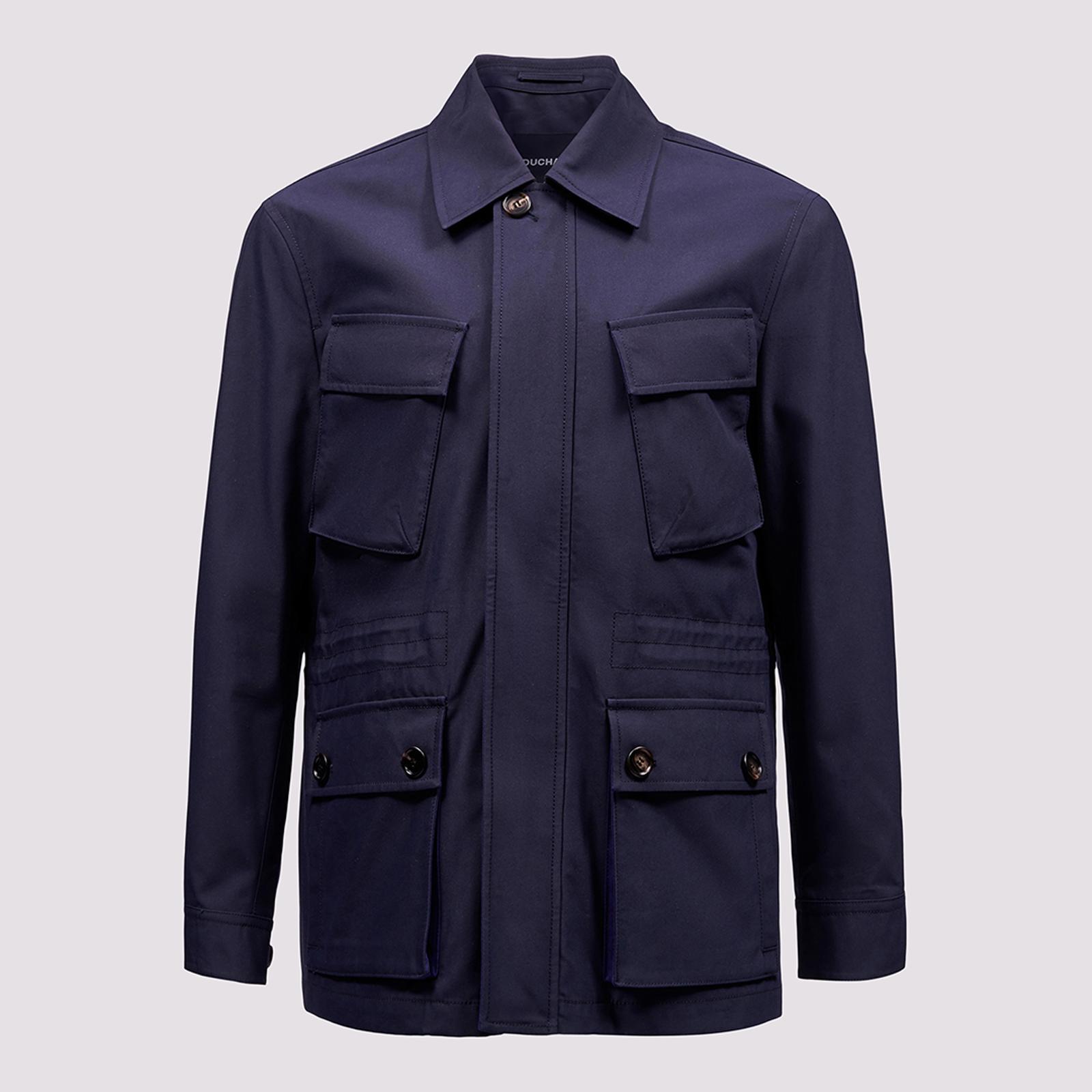 Navy Four Pocket Cotton Jacket - BrandAlley