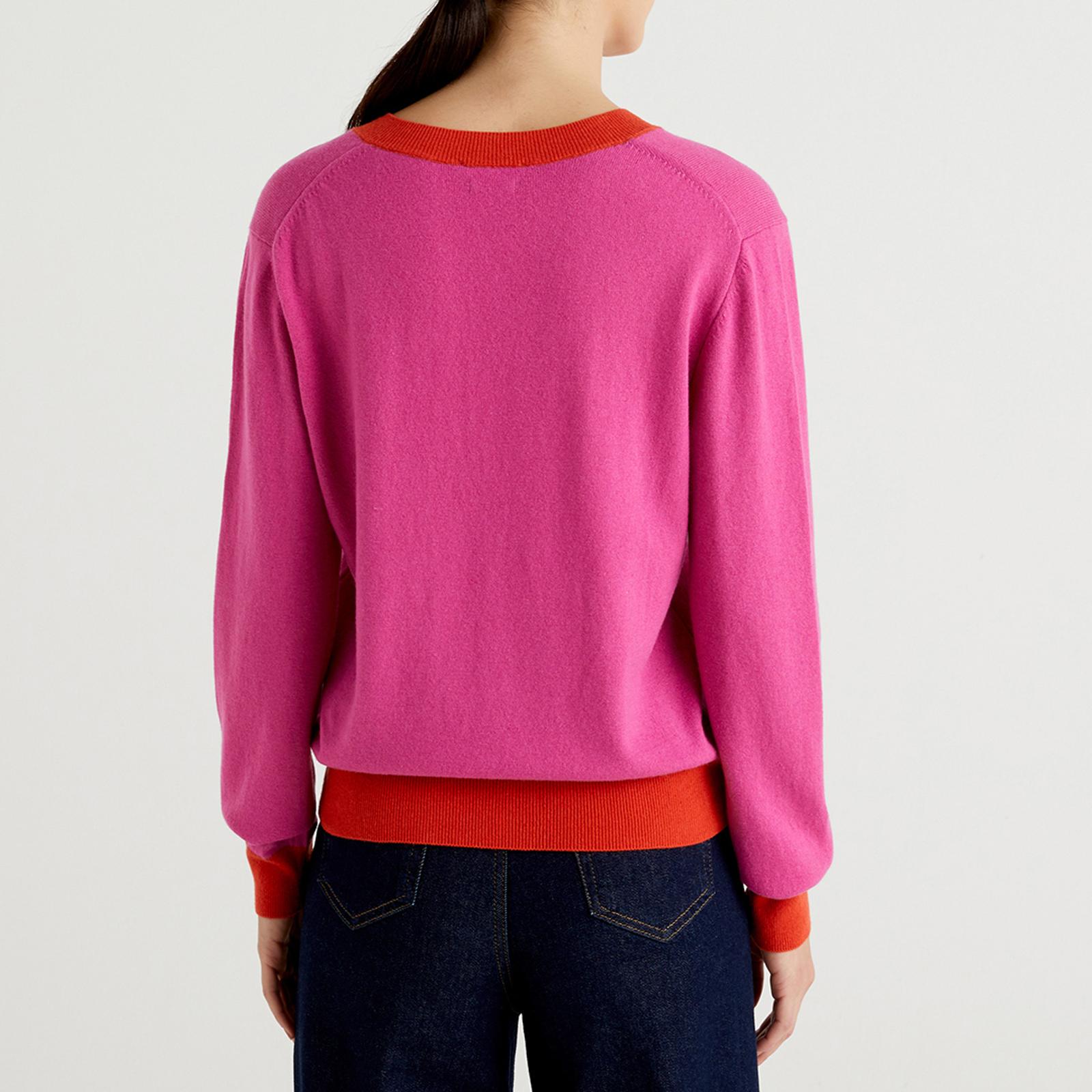 Pink V Neck Sweater - BrandAlley
