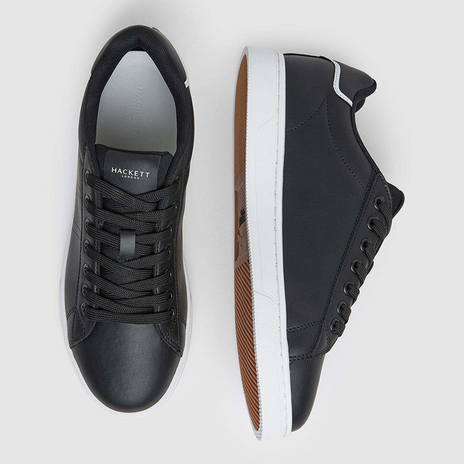 Black Low Top Branded Trainers BrandAlley