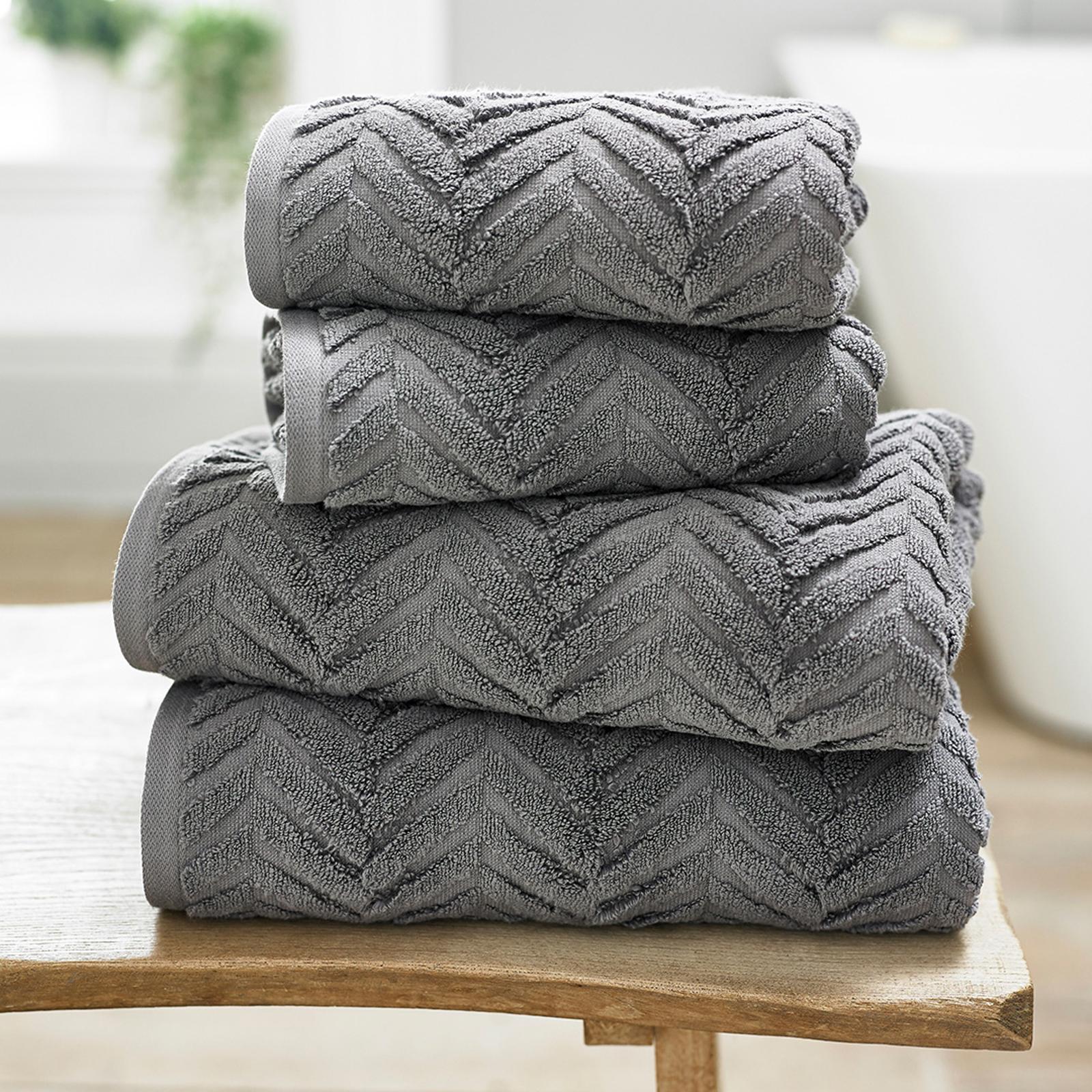 Catalonia Bath Sheet, Dark Grey - BrandAlley