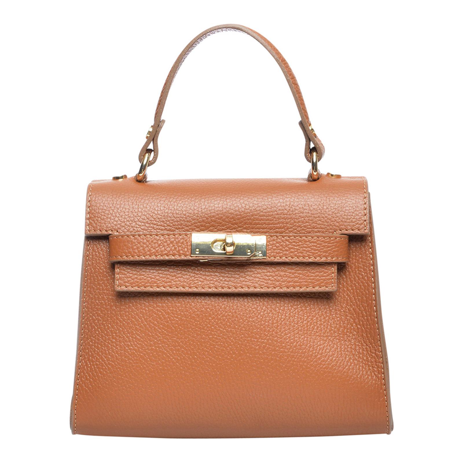 Brown Leather Top Handle Bag BrandAlley
