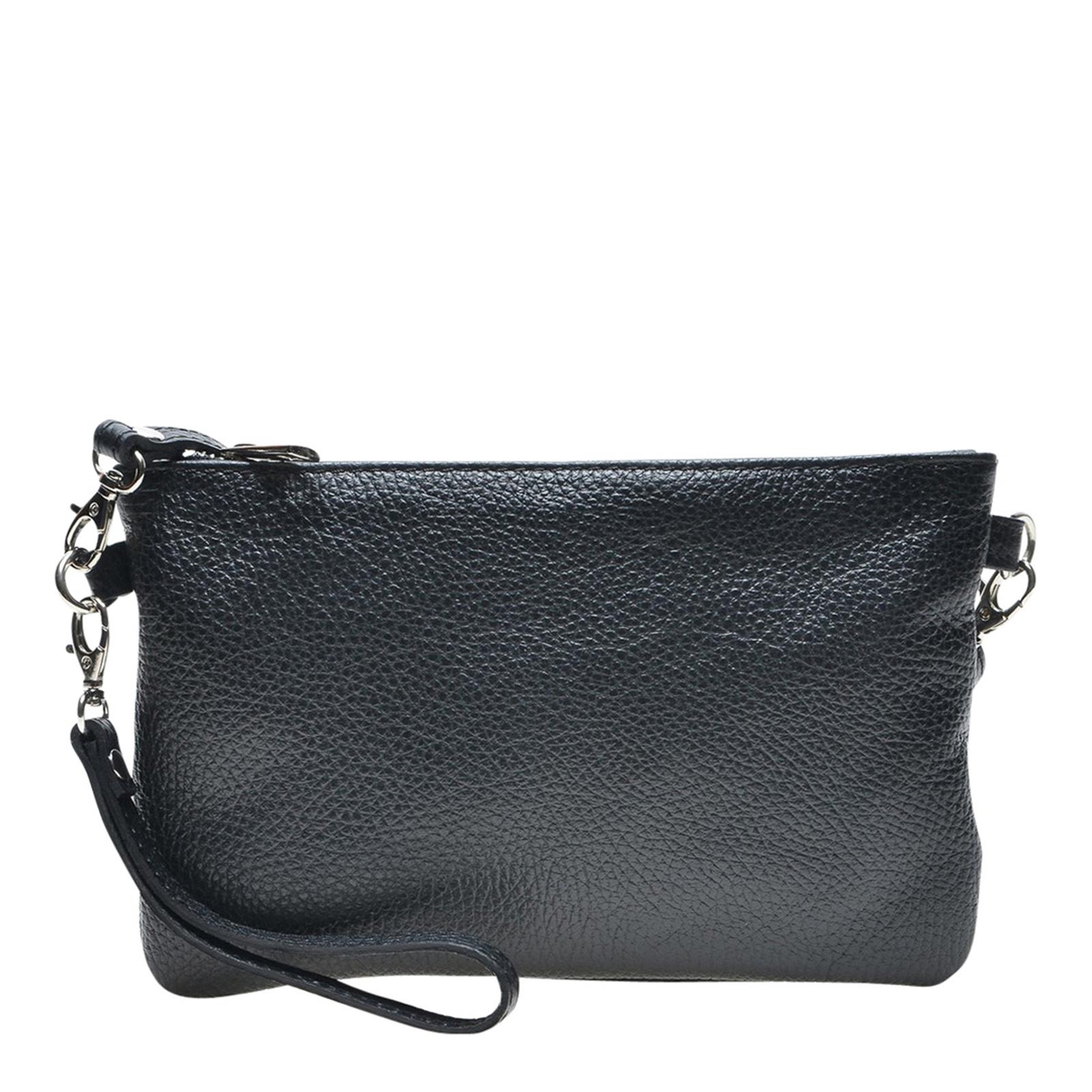 Black Leather Top Handle Bag BrandAlley