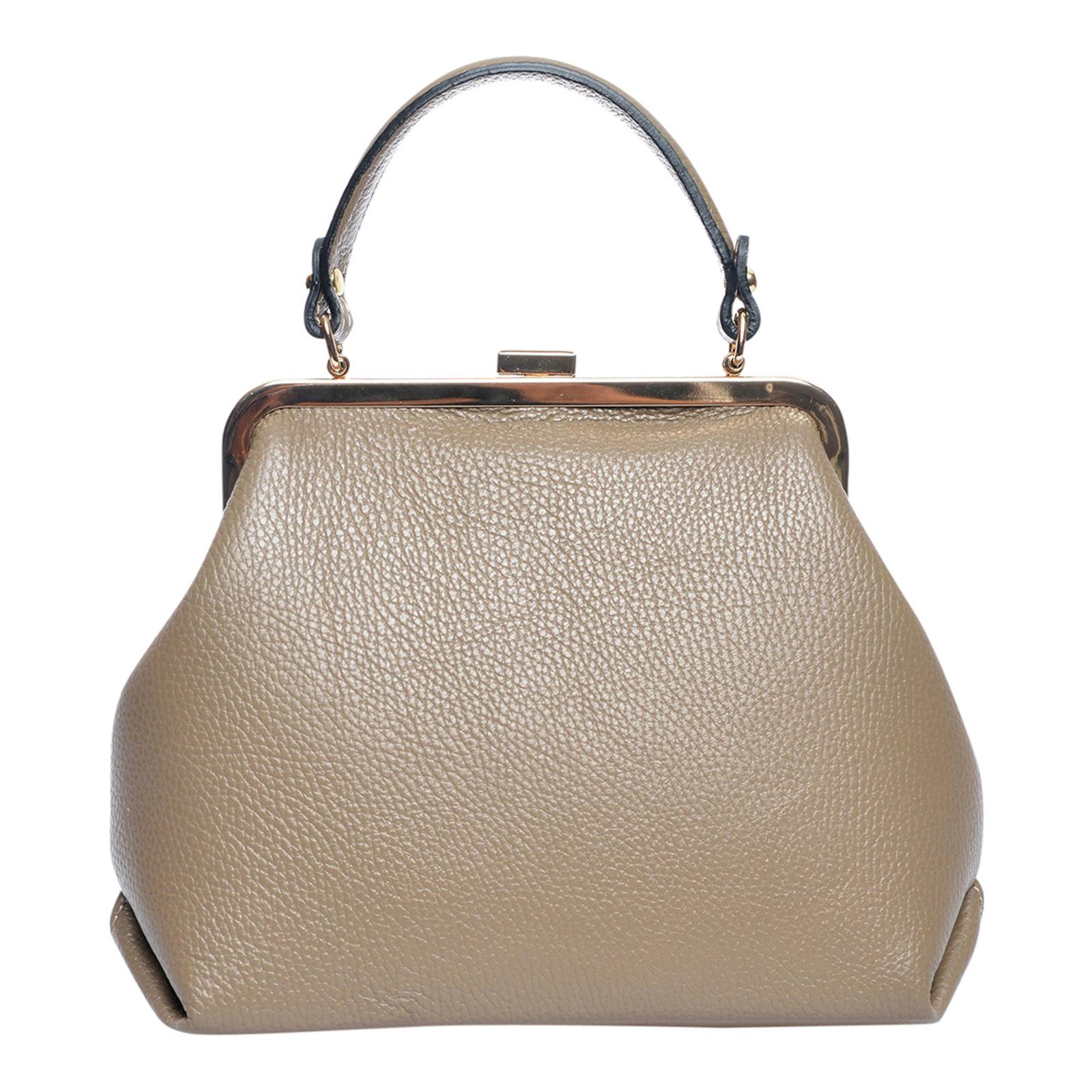 Brown Leather Top Handle/Crossbody Bag BrandAlley