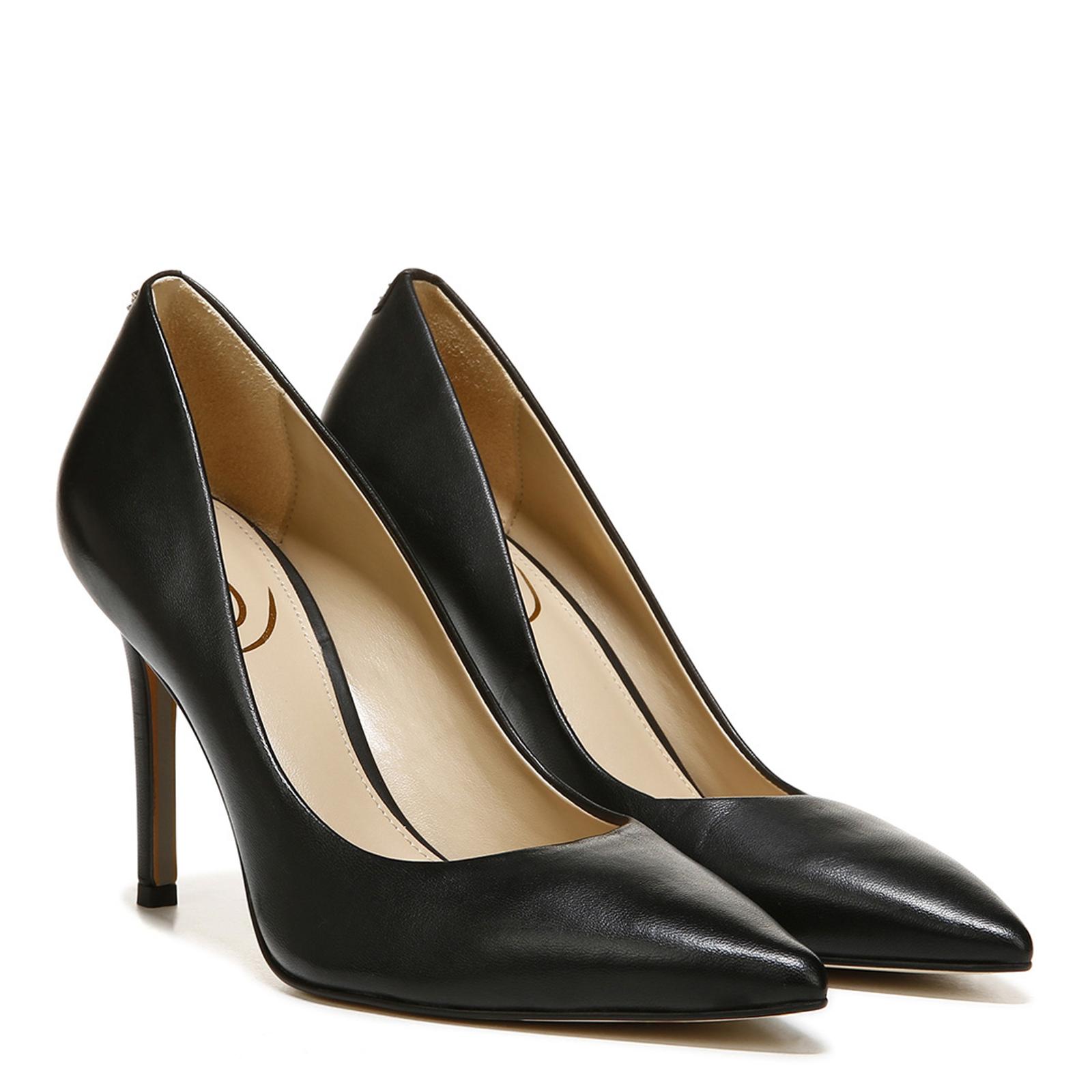 Black Leather Court Shoes - BrandAlley