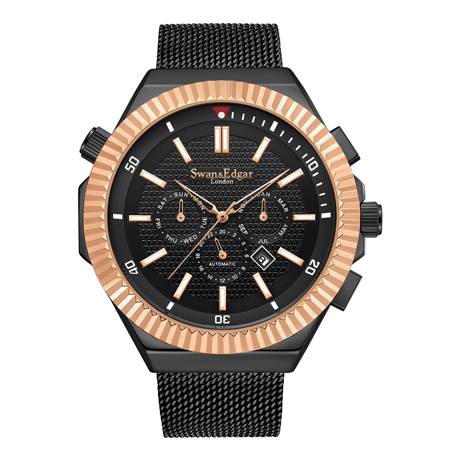 Men's Limited Edition Swan & Edgar Black Watch BrandAlley