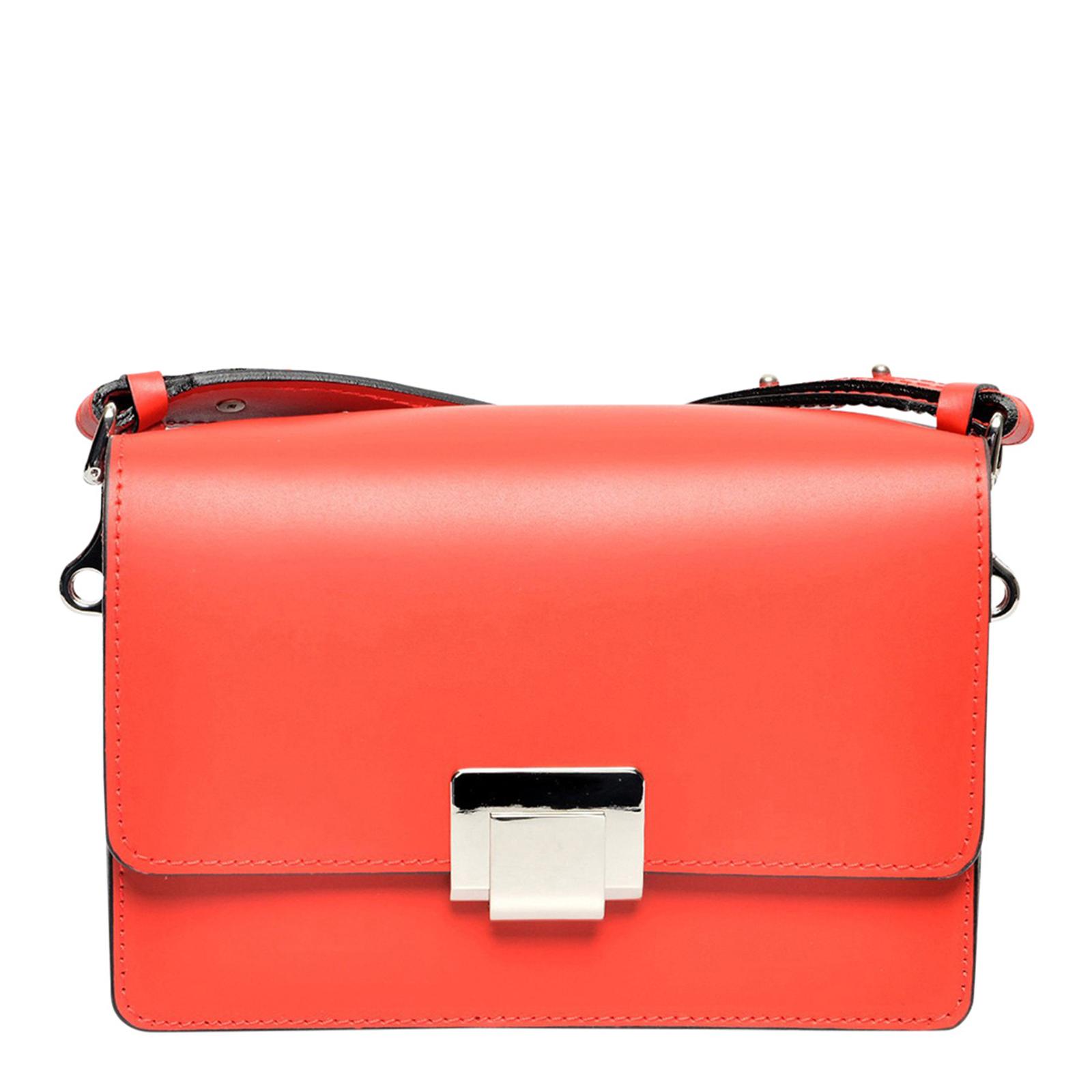 Red Italian Leather Crossbody Bag BrandAlley