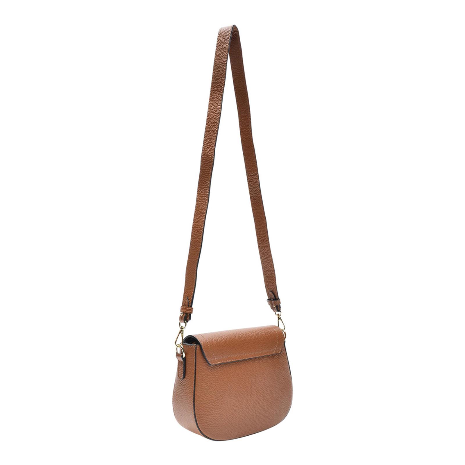 Brown Italian Leather Crossbody Bag BrandAlley
