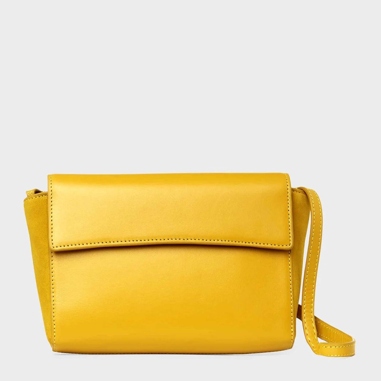 Yellow Soho Leather Crossbody Bag - BrandAlley