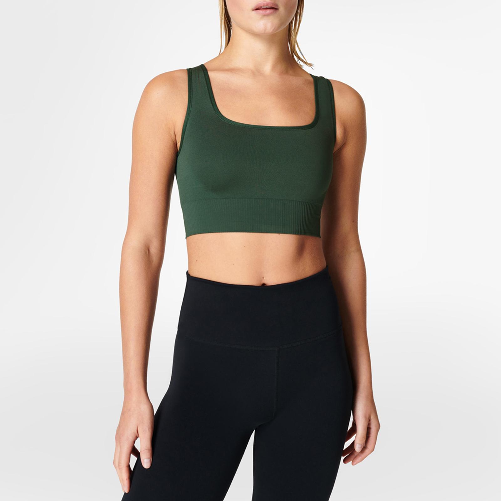 Green Stamina Square Neck Bra BrandAlley