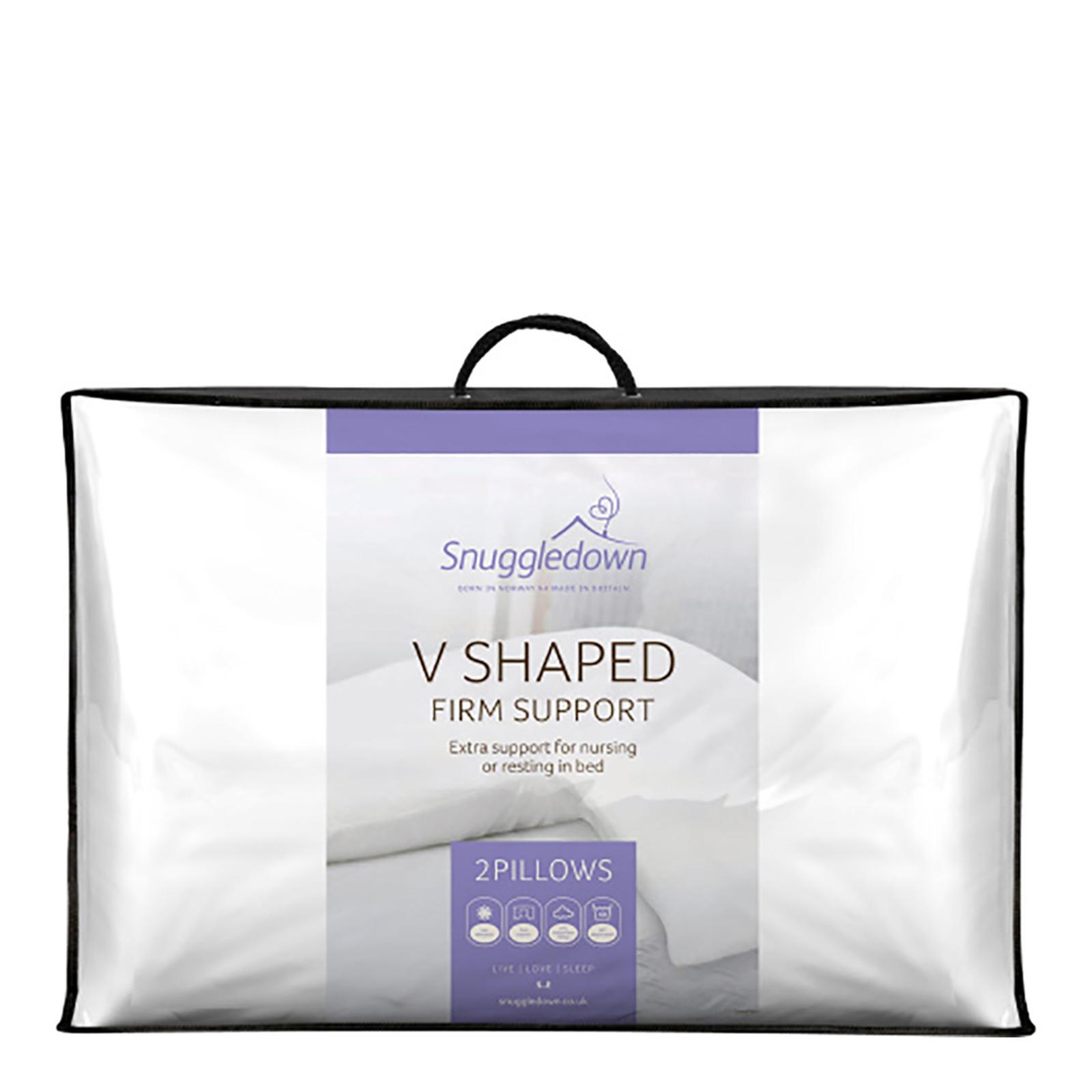 V Shape Pillow, Firm Support, 2 Pack BrandAlley