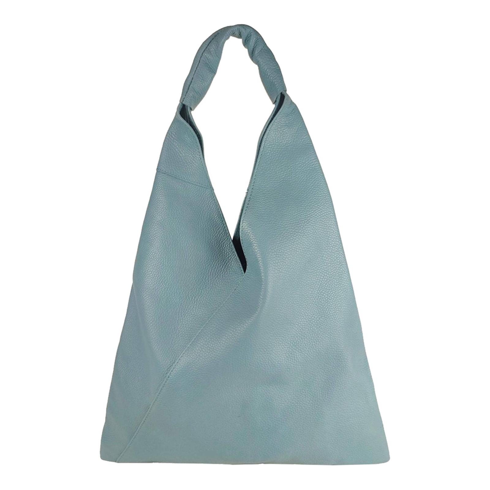 Light Blue Dollar Leather Shoulder Bag - BrandAlley