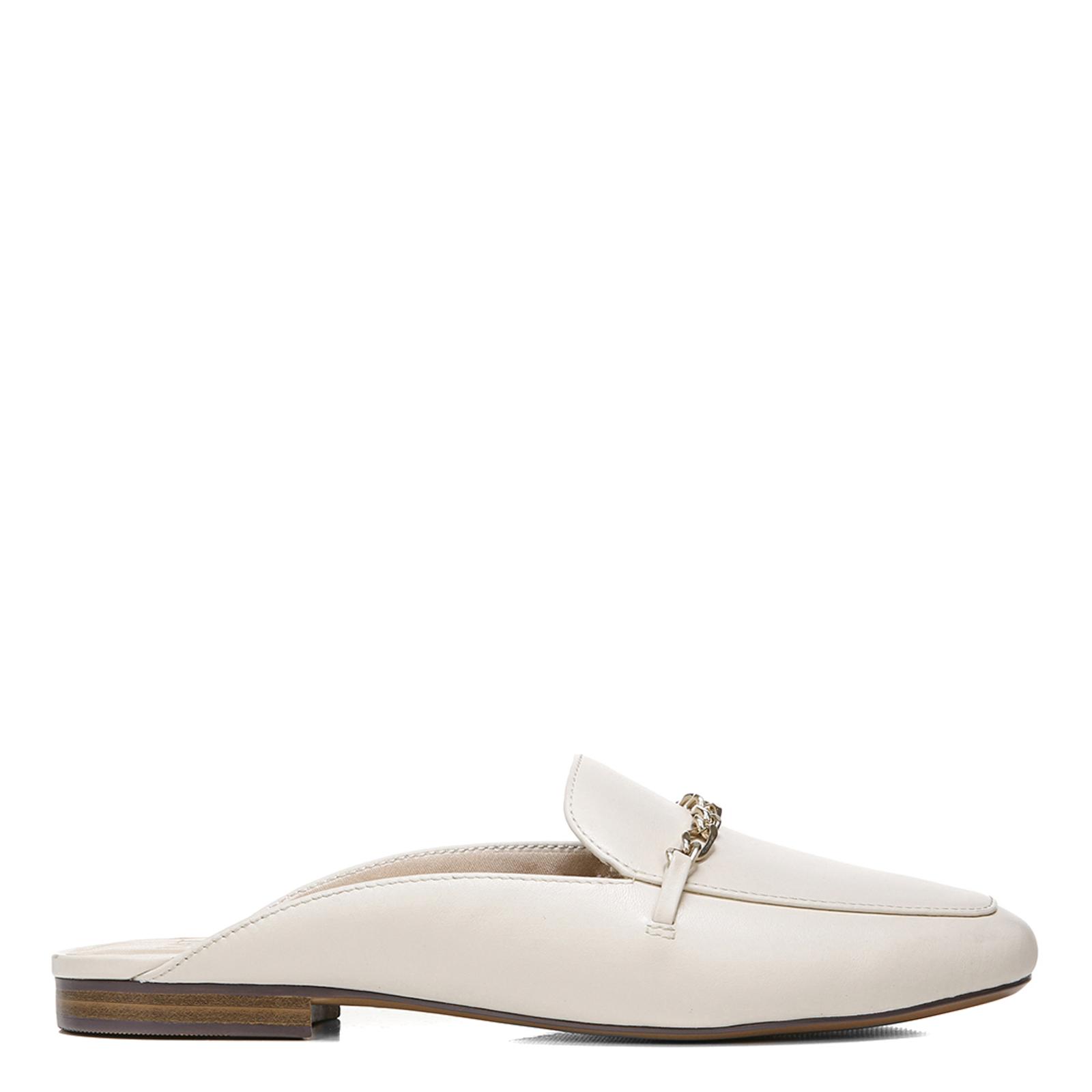 White Emiline Leather Mule Loafer - BrandAlley
