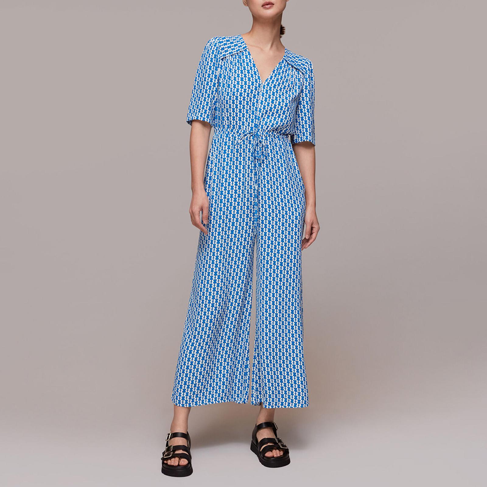Blue Vertical Stack Jumpsuit BrandAlley