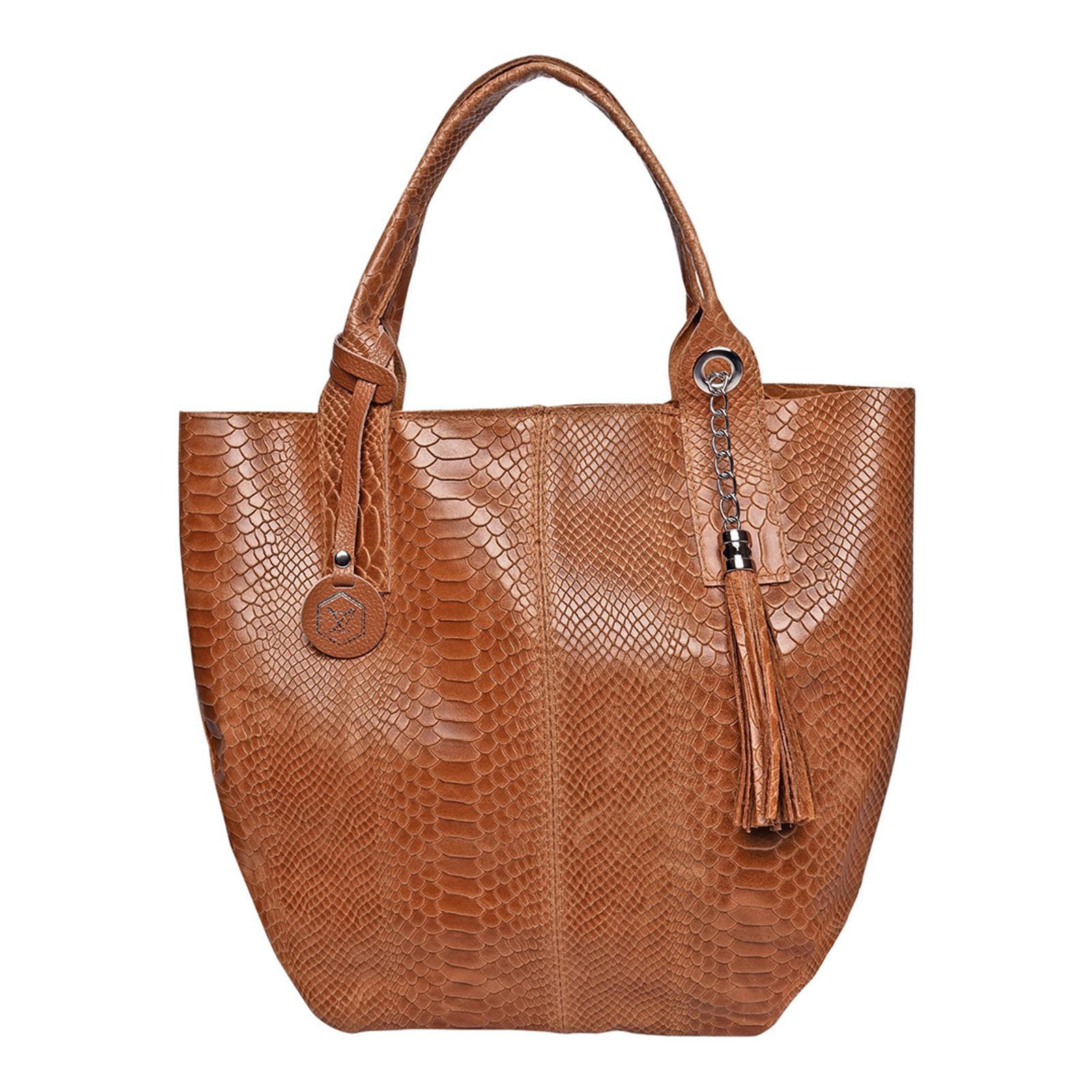 Brown Italian Leather Top Handle Bag BrandAlley