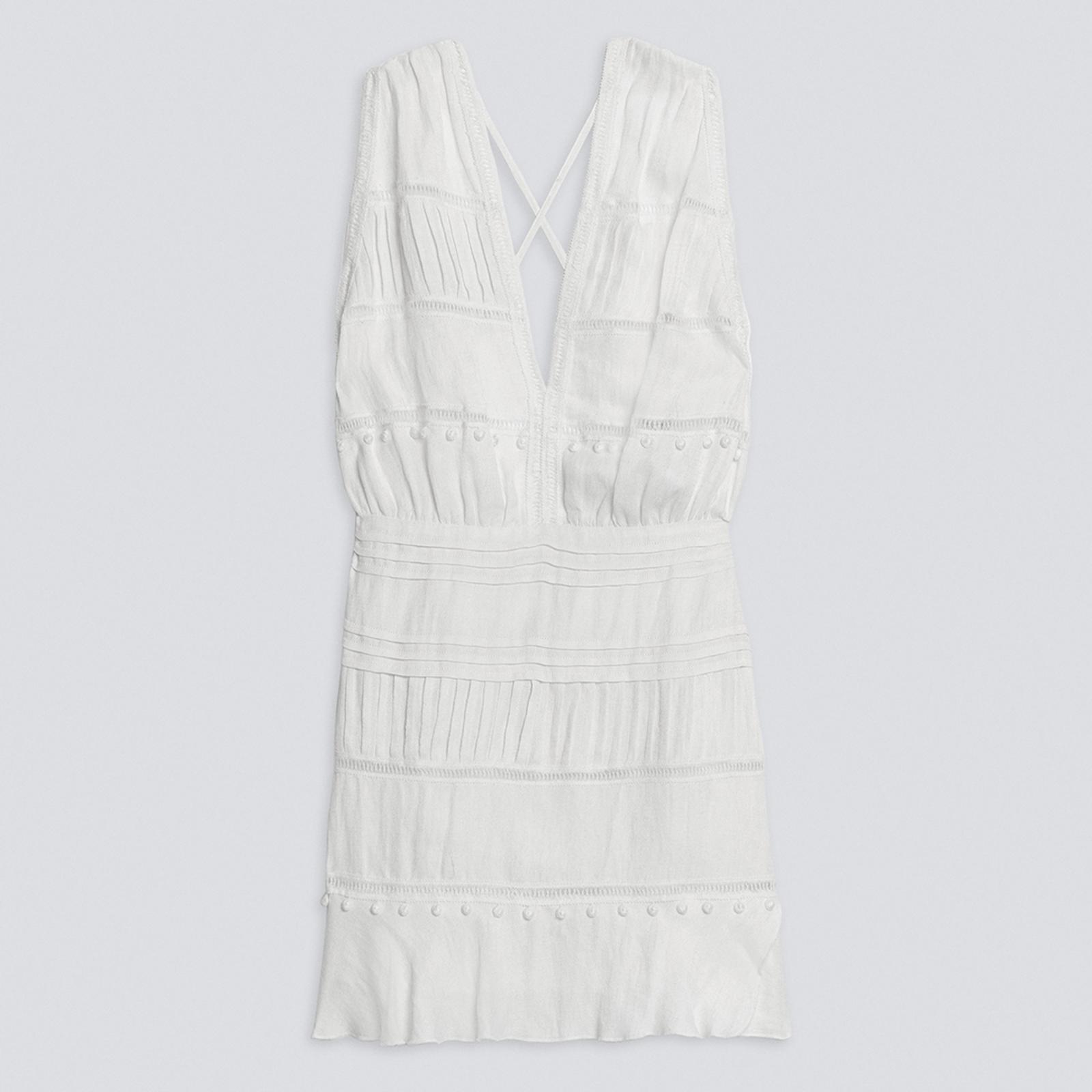 White Open Back Dress - BrandAlley
