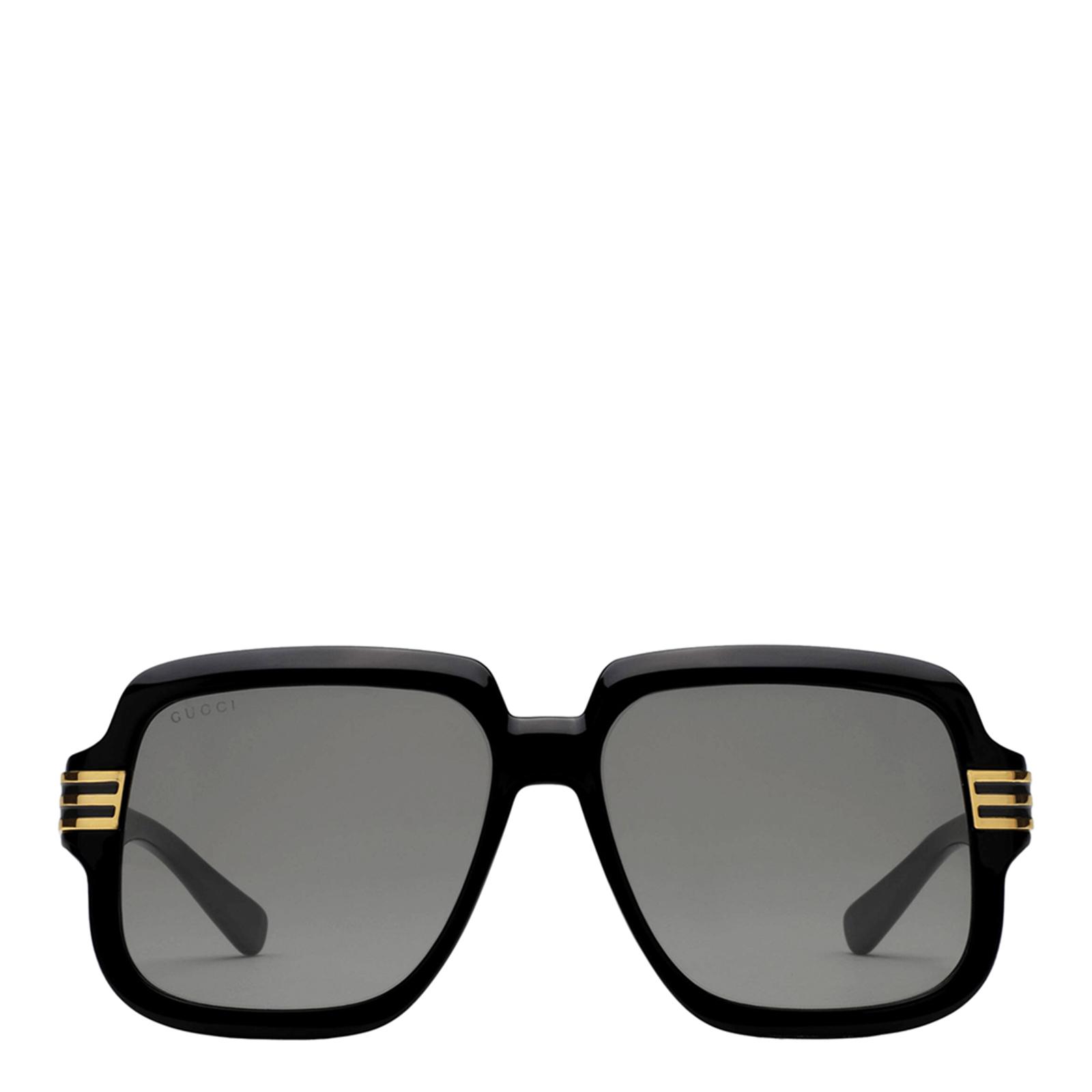 Unisex Black Gucci Sunglasses 59mm - BrandAlley
