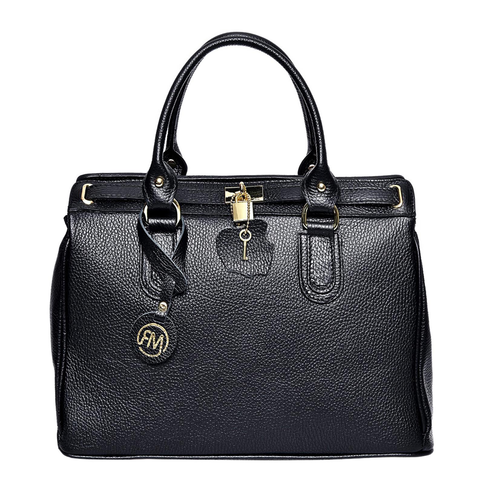 Black Italian Leather Handbag BrandAlley