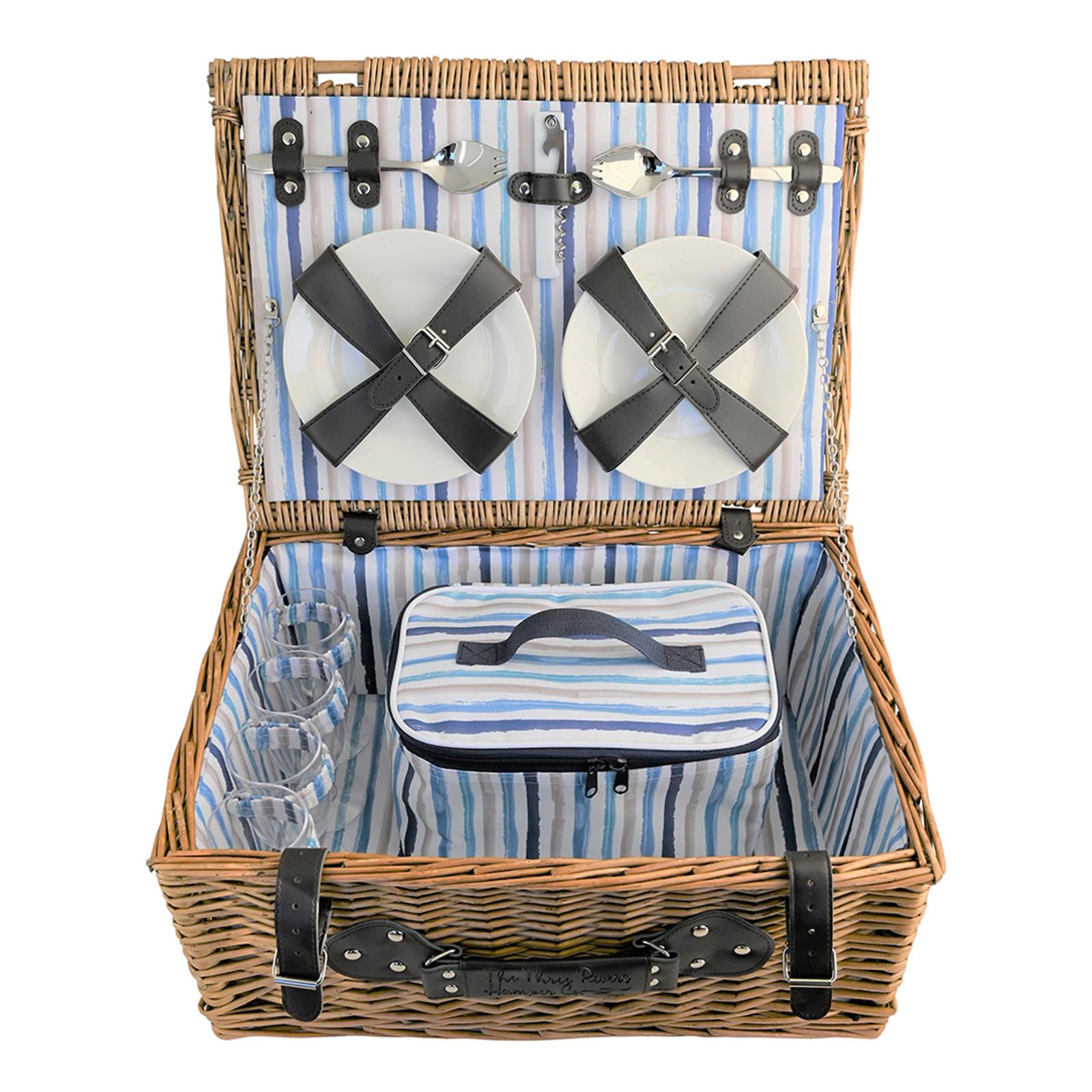 St Ives 4 Person Filled Picnic Basket BrandAlley