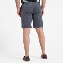 Navy Cotton Blend Shorts