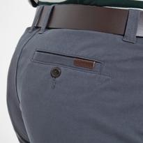 Navy Cotton Blend Shorts