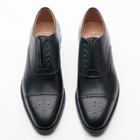 CHURCH'S Men's Black Leather Hawthorn Oxford Shoe - BrandAlley