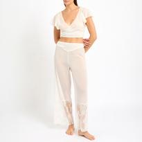sachin and babi light blue dress white double layer chiffon wide leg pants