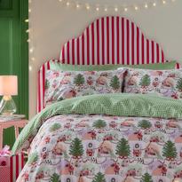 Dolls House Christmas Duvet Double Set, Multi