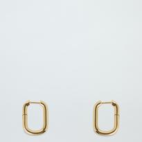 Gold Plated Slim Hoop Earrings