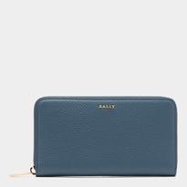 BALLY Blue Zarisso Zip Around Wallet - BrandAlley