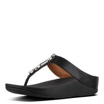 Fitflop Fino Diamante Fitflops FitFlop Black Fino Bejewelled Toe