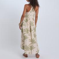 Reiss Neutral Leaf Print Anna Linen Midi Dress - BrandAlley Reiss Neutral Leaf Print Anna Linen Midi Dress - BrandAlley